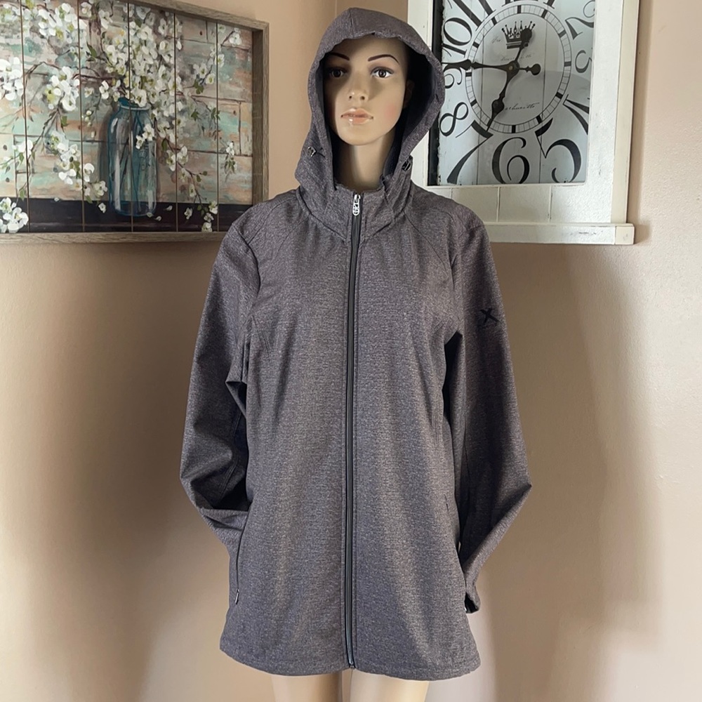 ZeroXposur Removable Hood Gray Lined Cost S 1X EUC